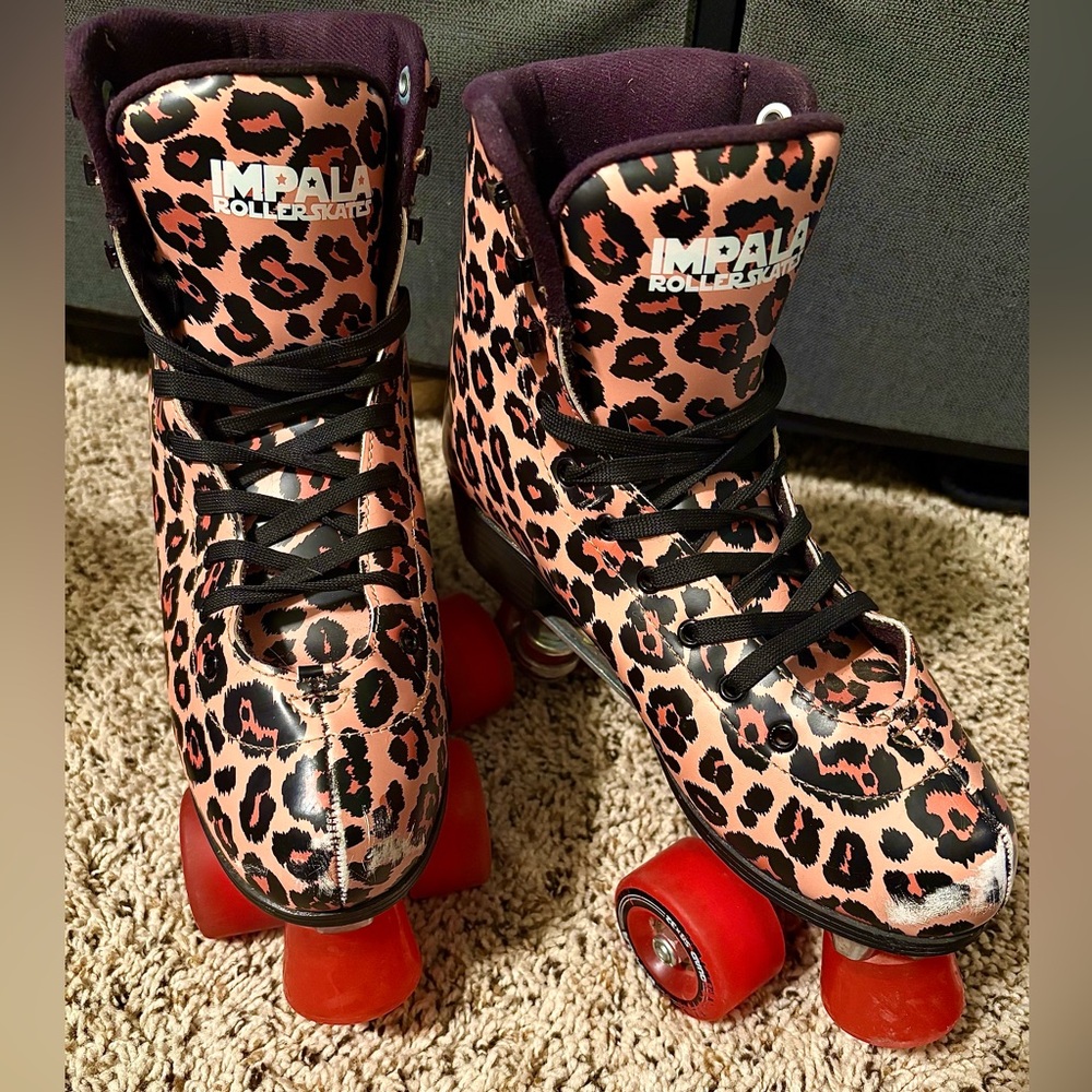 Impala Rollerskates Leopard Print Quad wheels